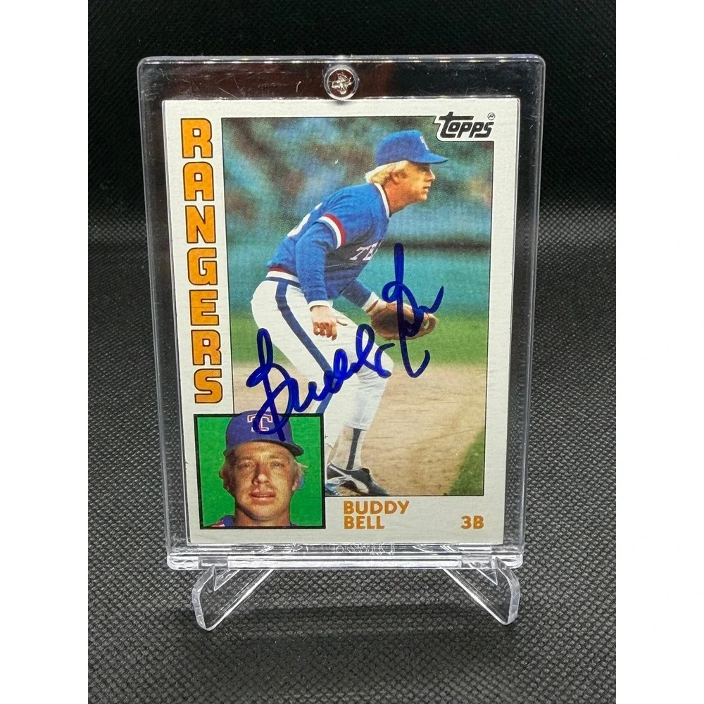 Buddy Bell Signed 1984 Topps #665 Texas Rangers Baseball Card Autograph NM